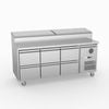 Fed-x Six Drawer Salad Prep Fridge Xss7c18s3v-6d