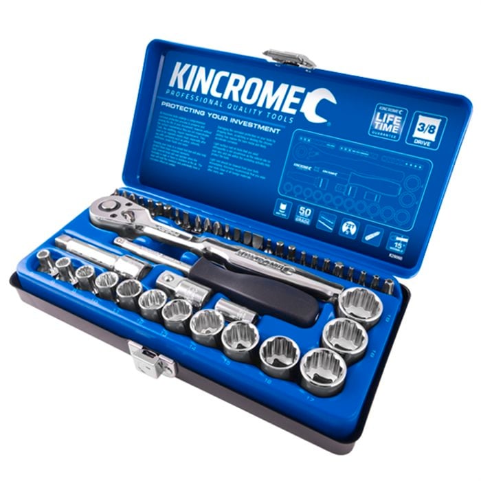 Kincrome 45 Piece 3/8" Drive Metric Socket Set