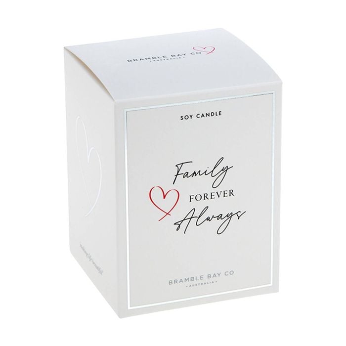 Bramble Bay Family Forever Lemongrass & Persian Lime Glass Soy Candle 300g