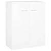 vidaXL Sideboard White Engineered Wood Side Cabinet Storage Home Organiser