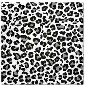 20pc Paw 3 Ply Lunch 33x33 Cm Premium Paper Flexo Napcins - Panther Print