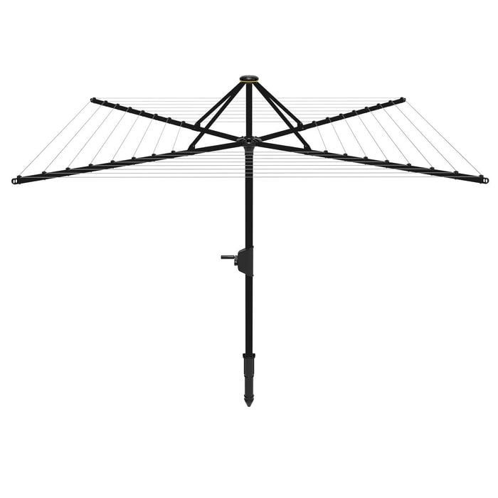 Daytek MK2 M58 Rotary Clothesline - Anthracite Black