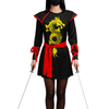 Ladies Deadly Ninja Samurai Master Costume Adults Halloween Party Fancy Dress M/L 165-175cm Height