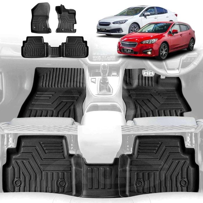 3D Floor Mats for Subaru Impreza AUTO G5 Series 2017-2023 Heavy Duty All Weather Mats Carpet Liner