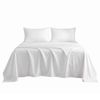 Giselle Queen 500TC 100% Cotton Bed Sheet Set Includes Fitted Sheet 40cm Deep Pocket, White