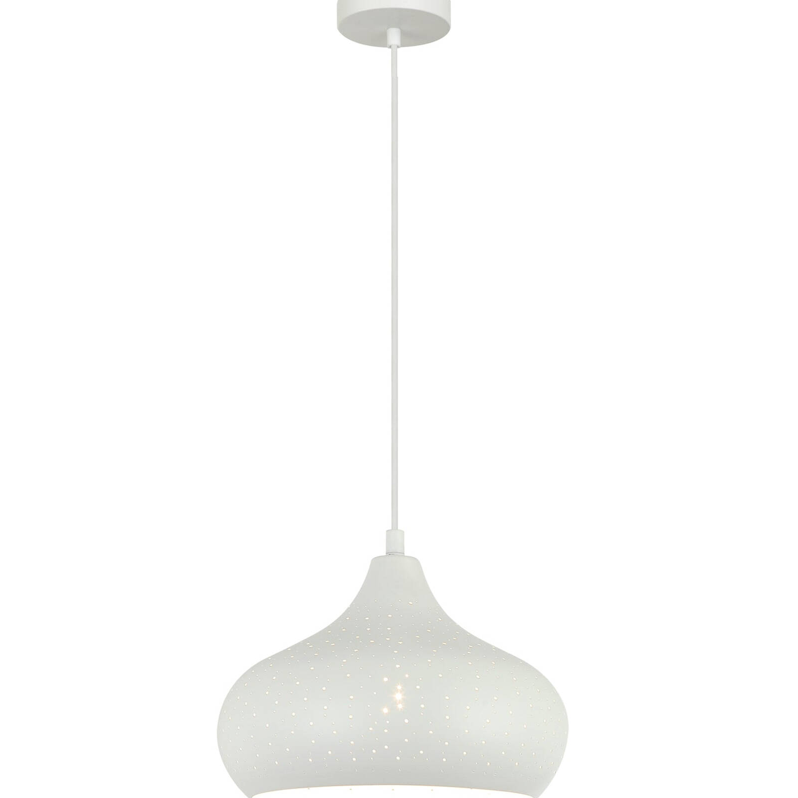 CLA Lighting Marrakesh Ellipse Shape Pendant Light White thumbnail 2