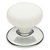 Gainsborough Classic Series White Passage Knobset Bright Chrome
