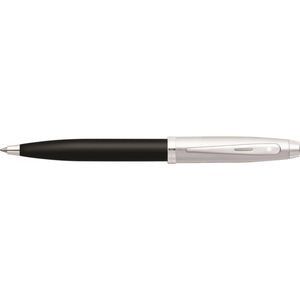 Sheaffer 100 Glossy Ball Point Pen Office/school Stationery Blk Chrome/nickel