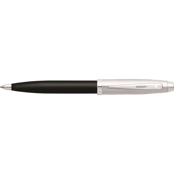 Sheaffer 100 Glossy Ball Point Pen Office/school Stationery Blk Chrome/nickel