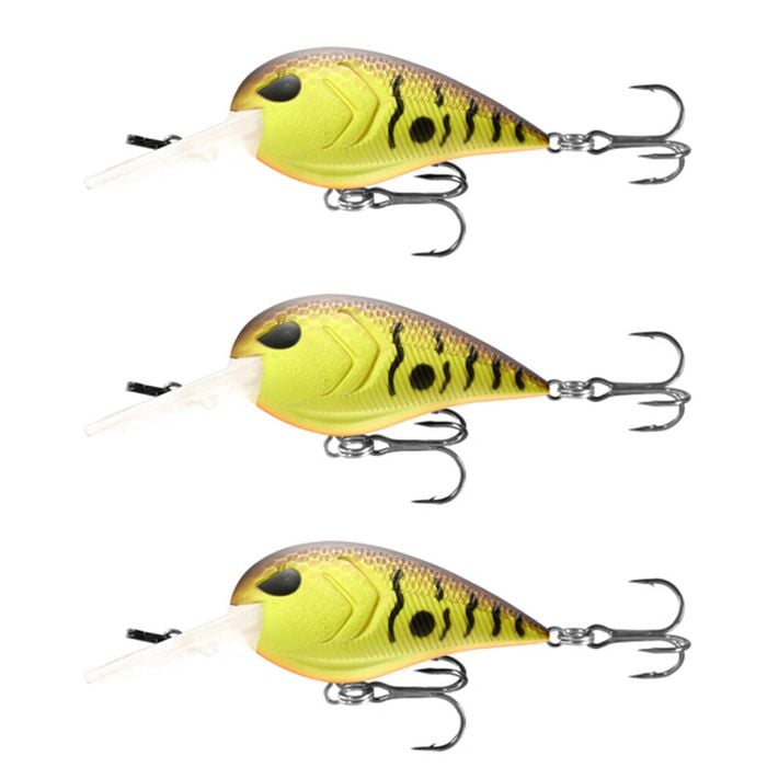 3x 13 Fishing 50mm Gordito Crankbait Fishing Lures - Brown Craw