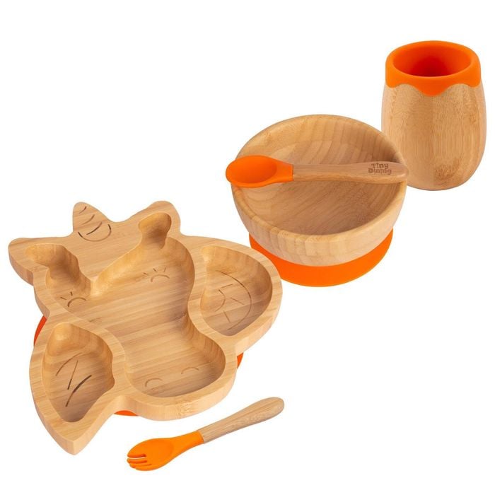 Tiny Dining 5pc Bamboo Unicorn Baby Weaning Set