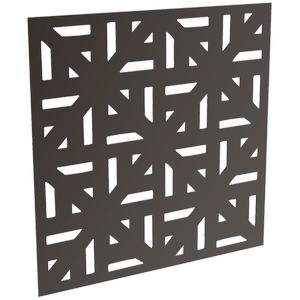 ProtectorAl 300-1200 x 300-1200mm Black Satin Mosaic Unframed Solid Aluminium Decorative Panel