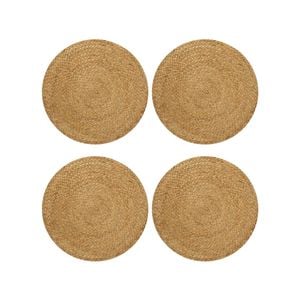 4pc Maine & Crawford Bailey 35cm Jute Table Placemat - Natural