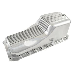 Polished Finned Aluminium Oil Pan Sump, Big Block Chev 396 427 454 Gen 4 1965-90