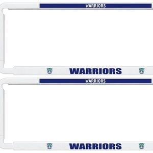 NRL Car Number Plate Frame - Set Of Two - New Zealand Warriors - Front/Back