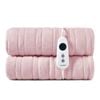 Dreamaker Kingston Coral Fleece Washable Electric Heated Throw Blanket Blush Pink 180x200cm | Overheat Protection & Auto-Off