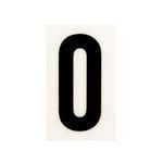 Sandleford 60mm White Self Adhesive House Number 0 - 0