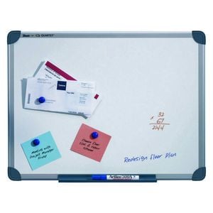 Quartet Commercial 45x60cm Slim Magnetic Surface Whiteboard W/ Marker/pen Tray