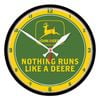 John Deere Clock Rnd Nothing Runs Logo 32.4Cm Diameter