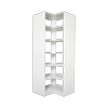 Lugna 1850 x 800 x 450mm Crisp White 4 Shelves Robe Insert - White
