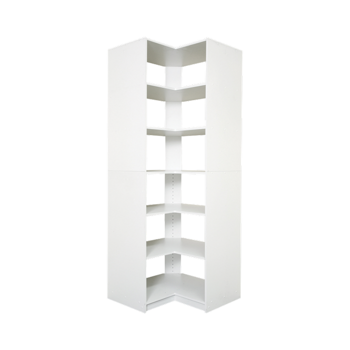 Lugna 1850 x 800 x 450mm Crisp White 4 Shelves Robe Insert - White