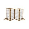 Charlie's Nature Freestanding Wood/metal Pet Gate Natural Pinewood 4 Panel