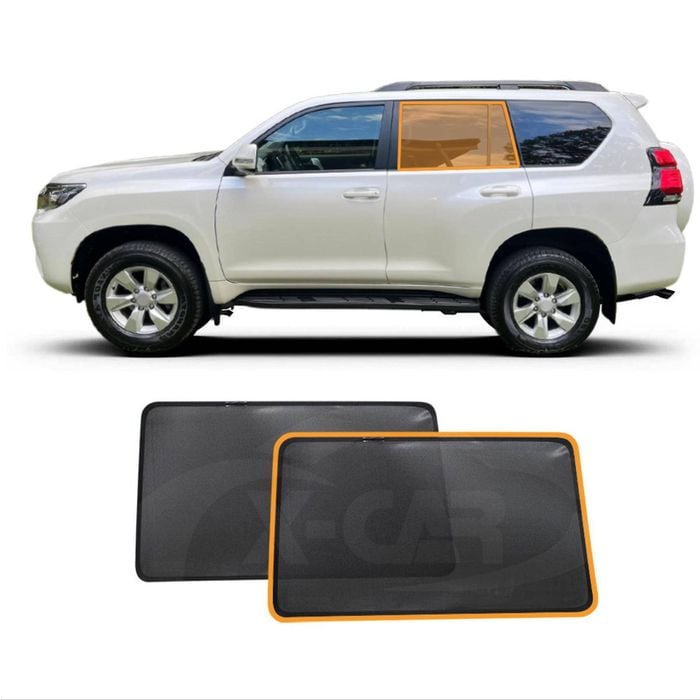 Car Window Sun Blind for Toyota Prado 150 Series 2009-2024 Shade Mesh for Rear Window
