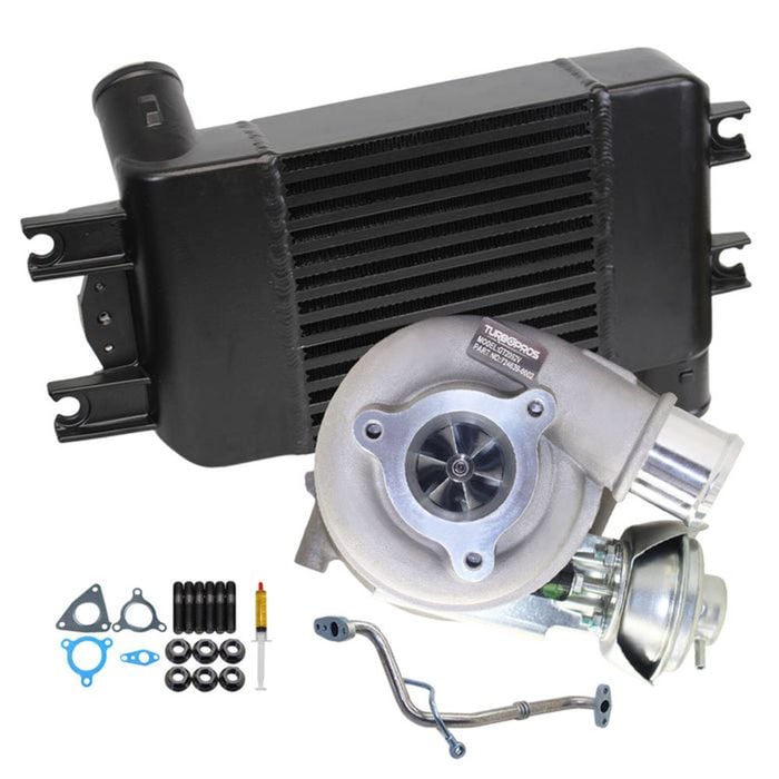Upgrade Billet Turbo+70mm Intercooler And Genuine Oil Feed Pipe For Nissan Patrol Gu Zd30 3.0l Common Rail 2007-2016