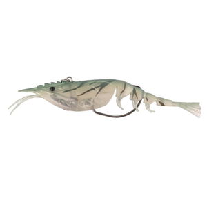 Berkley 2022 Shimma Shrimp Weedless 100mm Soft Vibe Fishing Lure Crystal Shrimp