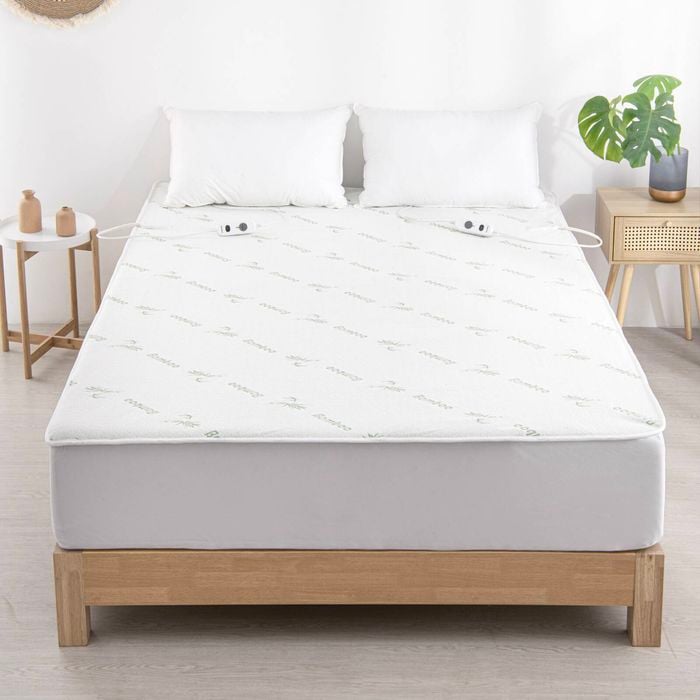 Dreamaker Waterproof Bamboo Electric Blanket King Bed - Earth-friendly Bamboo Knit Sensitive Skin Antibacterial
