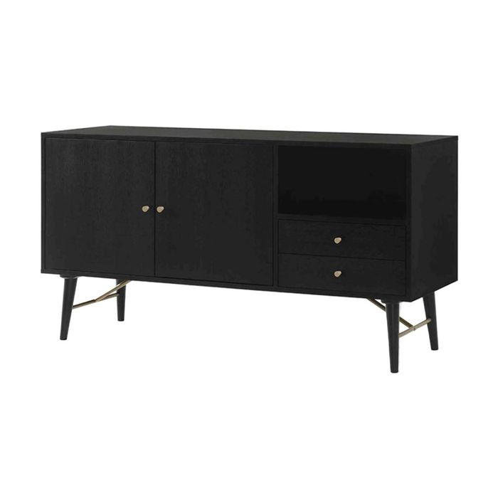 Modern Furniture RANIA Sideboard Buffet 160cm - Black Ash