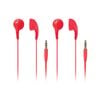iLuv Red Bubble Gum 2 Childrens Music Earphones 2 Pack