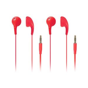 iLuv Red Bubble Gum 2 Childrens Music Earphones 2 Pack