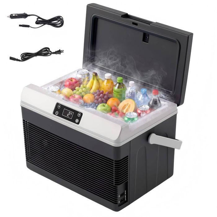 YOPOWER 15L Portable Car Fridge Cooler & Warmer, AC/DC Electric Cooler