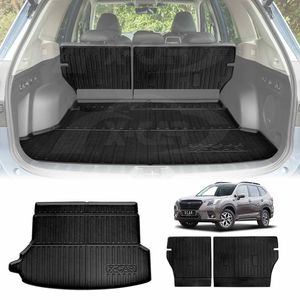 Boot Liner Back Seat Protector For Subaru Forester 5th Gen 2018-2025 With Subwoofer All Weather Heavy Duty Cargo Trunk Kick