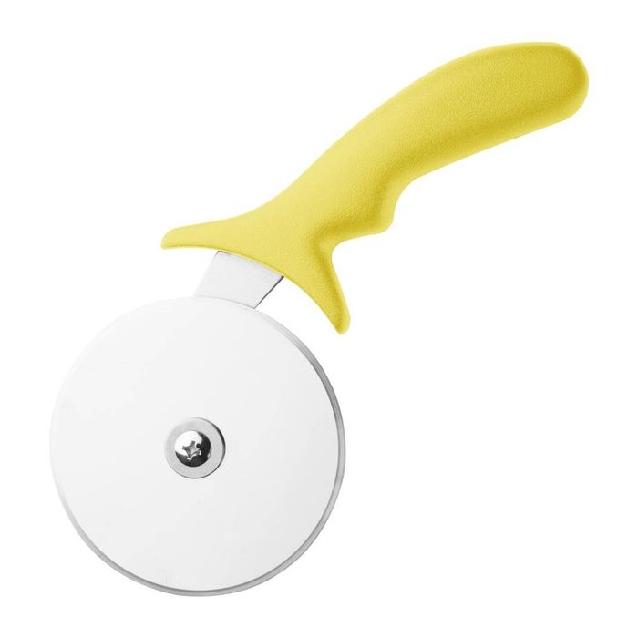 Hygiplas Pizza Wheel Yellow 100mm - Miscellaneous Kitchenware (FX132)