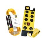 HPM Handy Man Powerboard And Extension Lead - Value Pack