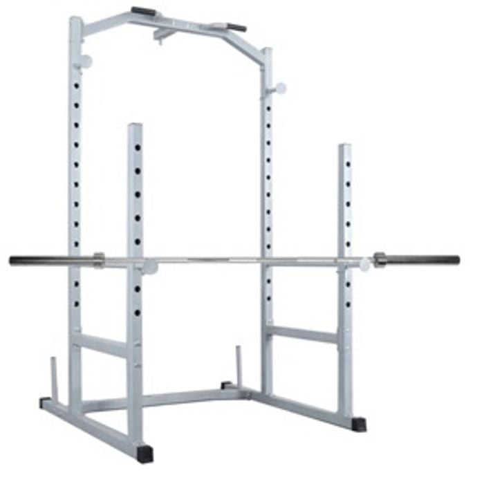 Power Cage - Power Squat Rack - Weights Bench Press + 220cm Olympic Barbell Bar
