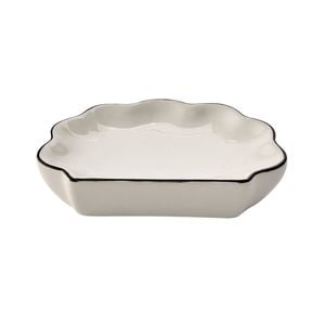 MyHouse Margot Soap Dish – Elegant Ceramic Bathroom Accessory, Stylish Soap Holder for Vanity, Sink or Shower Décor