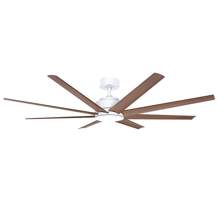 Vencha Titanic RWS Tri-Control 1830mm ABS Blades DC Ceiling Fan with light - White/Mahogany