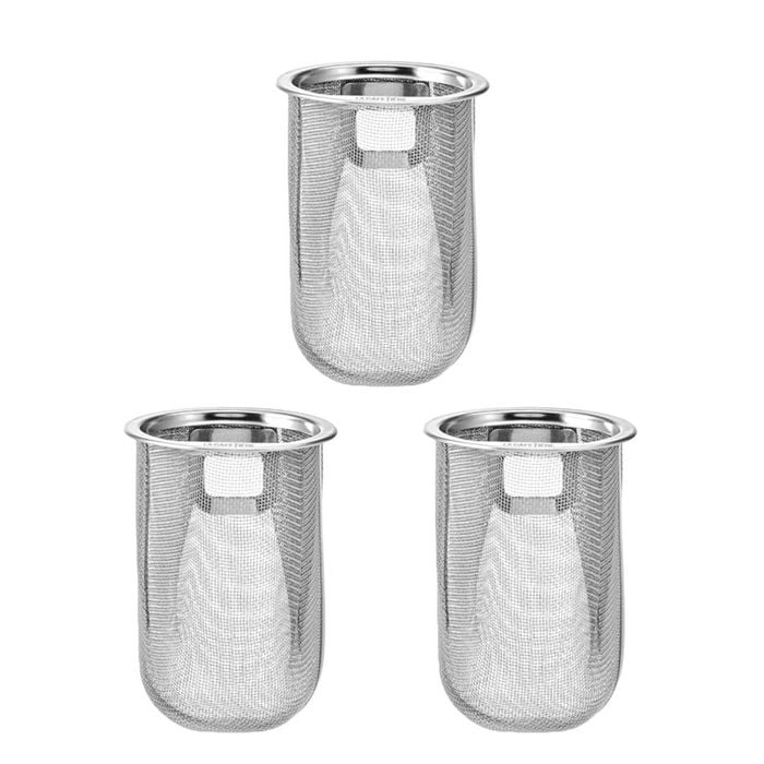 3pk La Cafetiere 2 Cup Teapot Stainless Steel Fine Mesh Tea Filter Silver