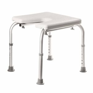 Adjustable Hygiene Shower Stool - Corrosion-Free Bathroom Aid with Ergonomic Seat for Personal Hygiene
