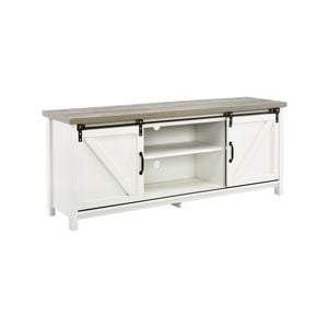 Costway TV Cabinet Entertainment Unit Stand -White