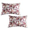 Catzon 2 Pcs Floral Satin Pillowcases for Hair and Skin with Envelope Closure 51 X 92cm