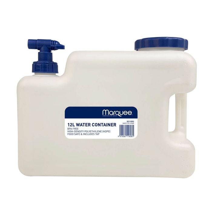 Marquee 12L Water Container With Tap