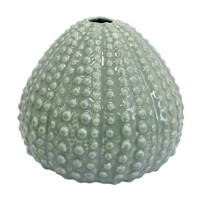 Lvd Large Urchin Nautical Decorative Ceramic Bud Vase Home Decor 17.5x17.5x14cm