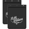 2x Genuine R.m.williams Car Mud Flaps 23x36cm Rmw 4wd Ute Black Mudflaps
