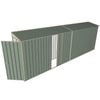 Build-a-Shed 0.8 x 6 x 2m Hinged Door Tunnel Shed with Single Sliding Side Door - Green