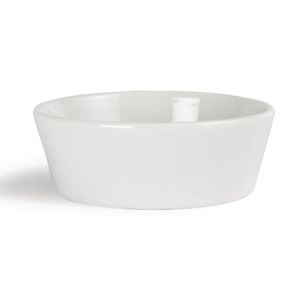 Olympia Miniature Circle Dishes Whiteware 12 Pack 75mm Porcelain Catering Tableware