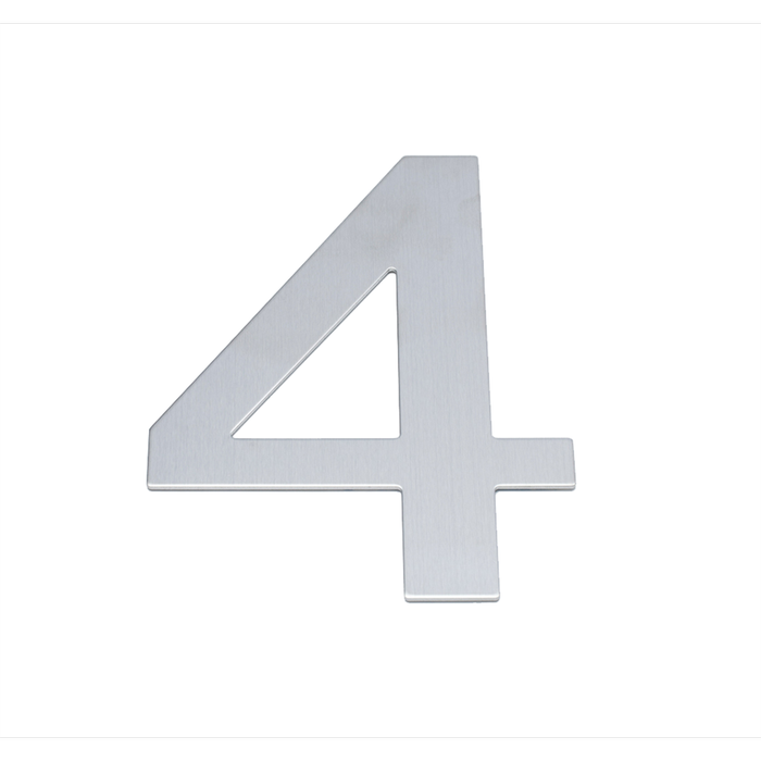 Sandleford 200mm Lorenzo Stainless Steel House Number 4